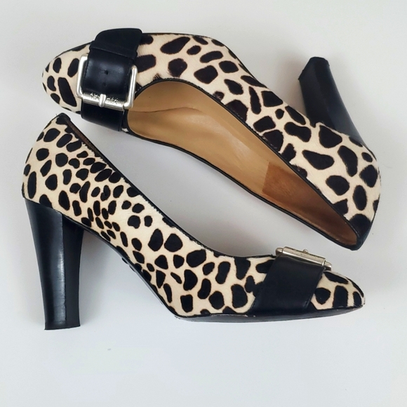 Sz7.5 Michael Kors Pony Hair Heels - Picture 5 of 8